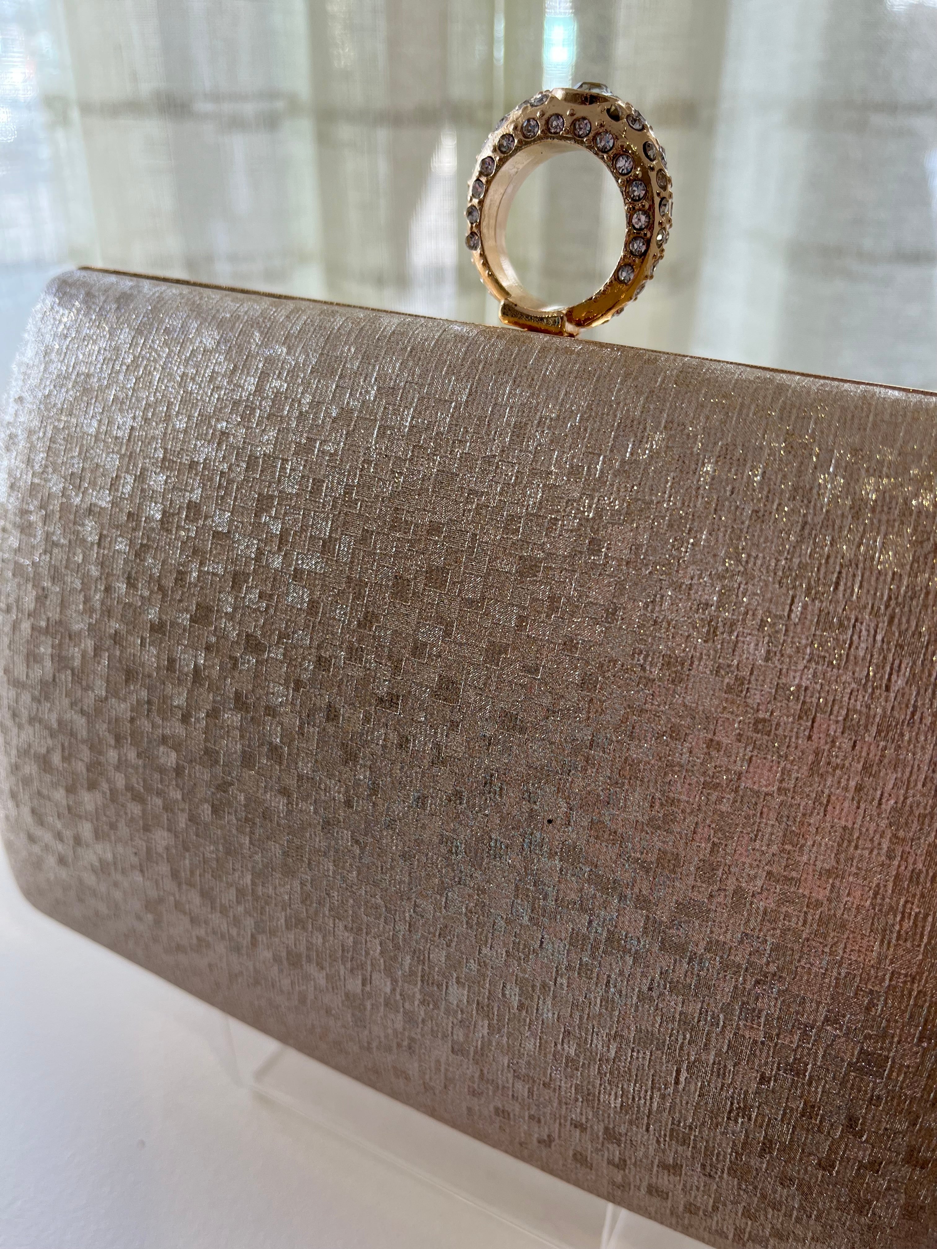 "Paisley" Handbag In Gold - Image 2
