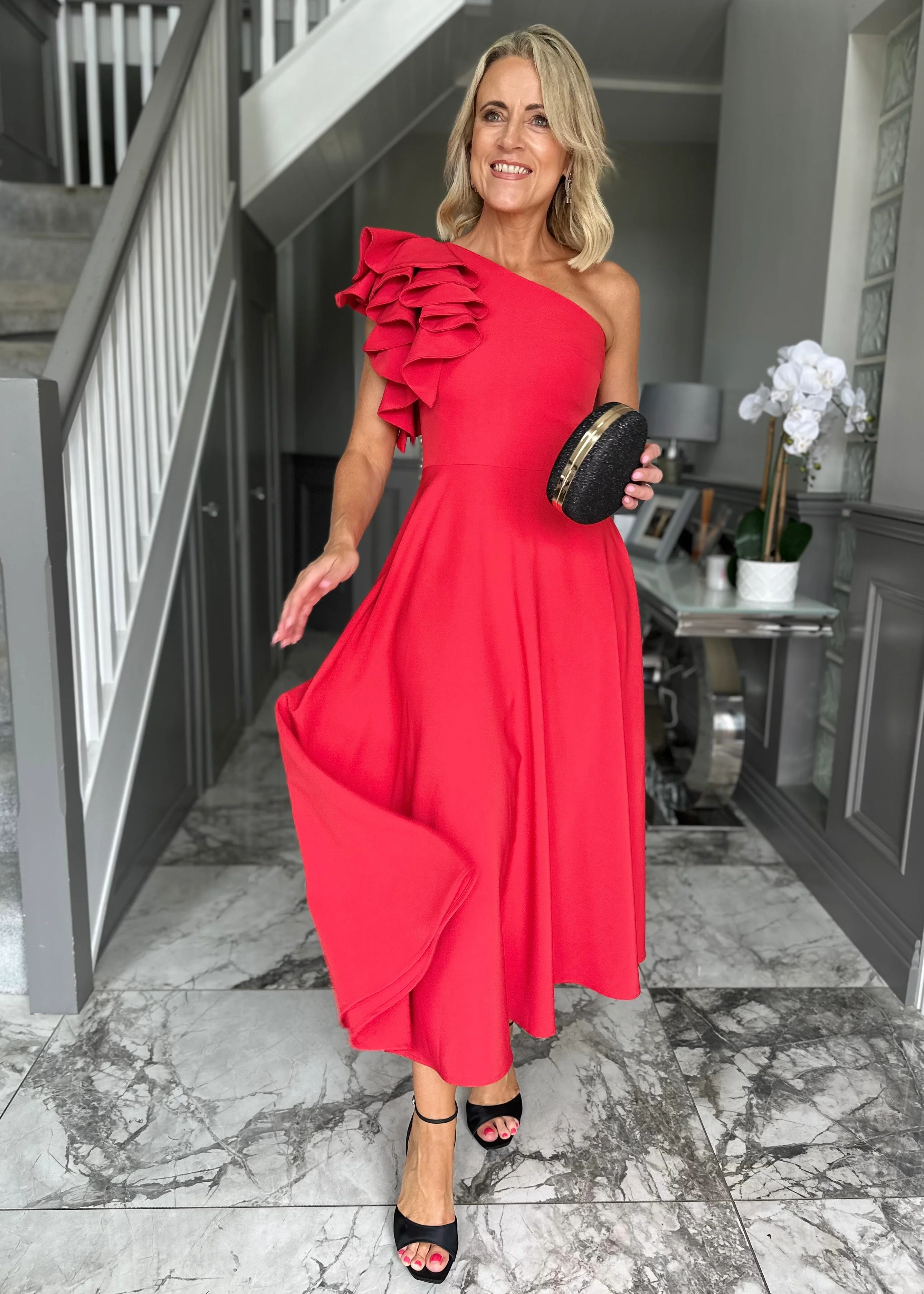 “Penelope” Dress In Red - Image 10