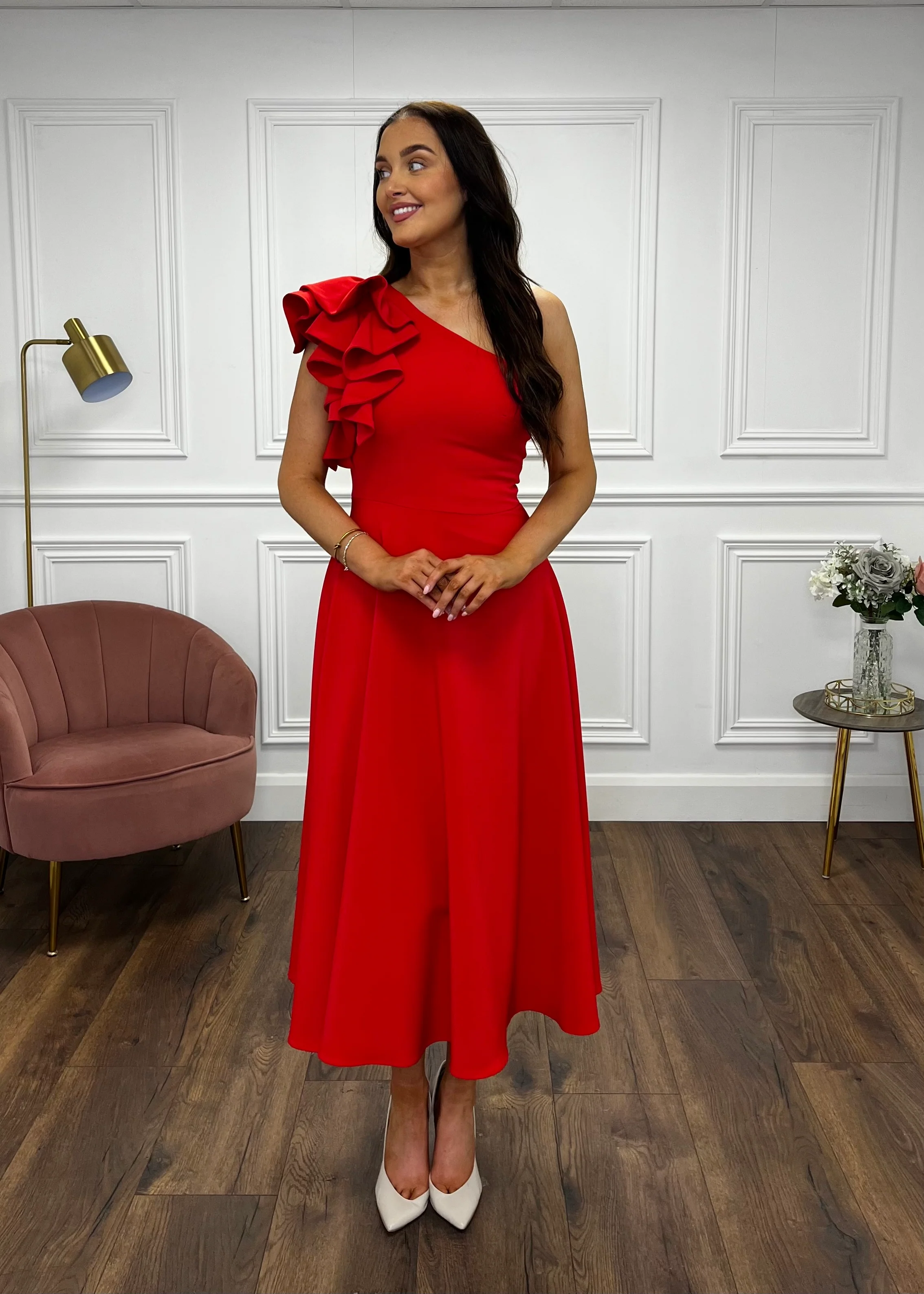 “Penelope” Dress In Red - Image 4