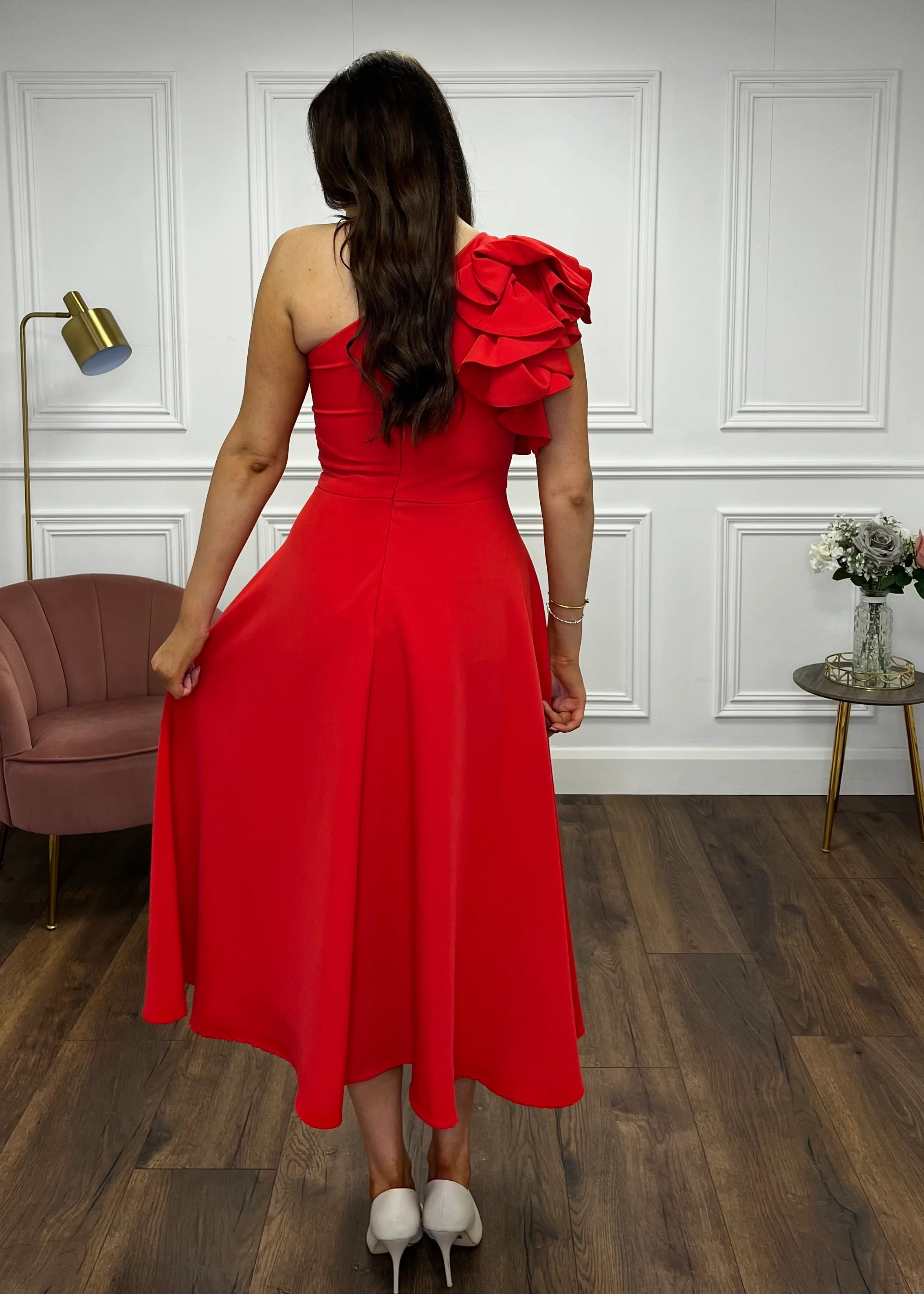 “Penelope” Dress In Red - Image 6