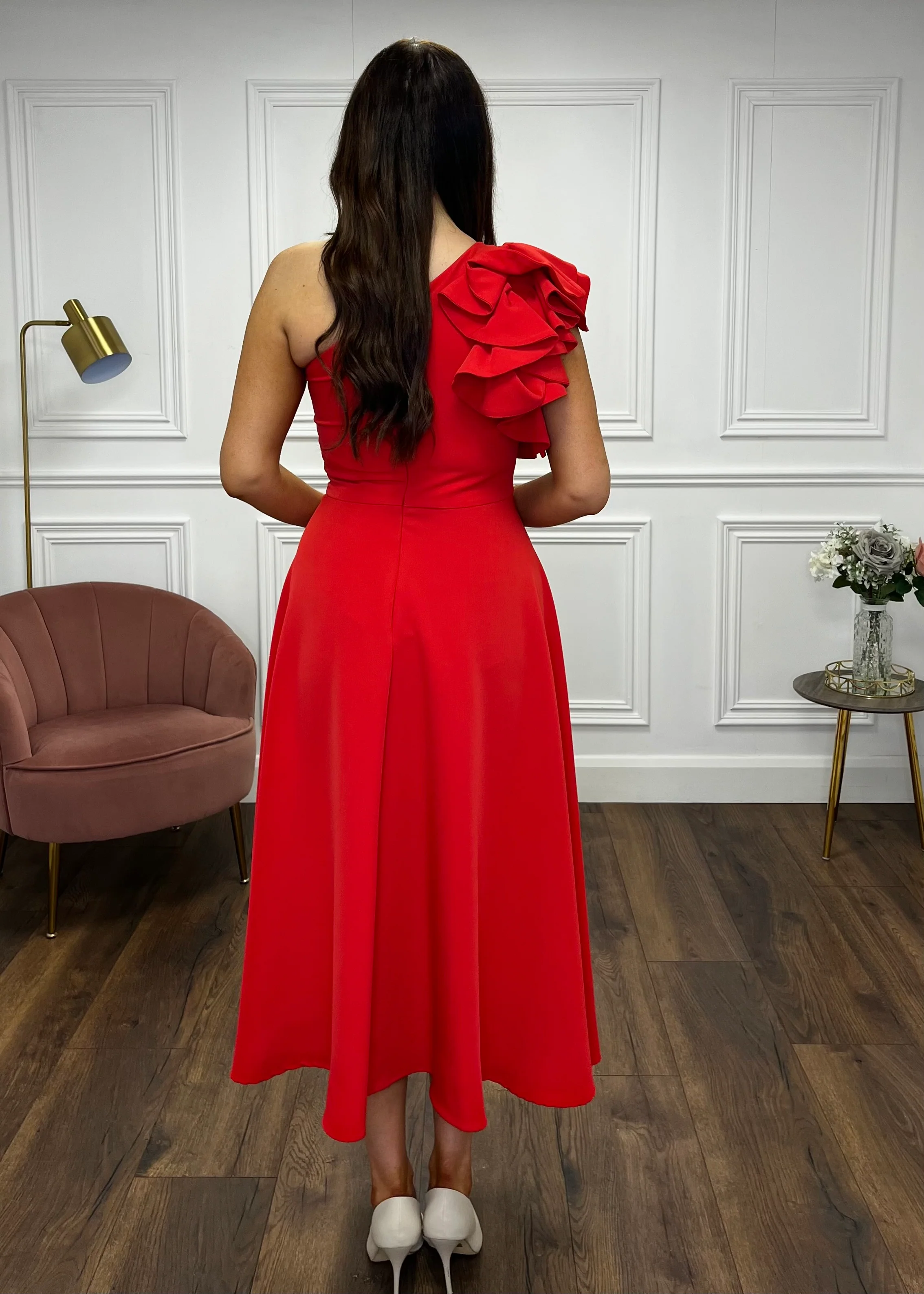 “Penelope” Dress In Red - Image 7
