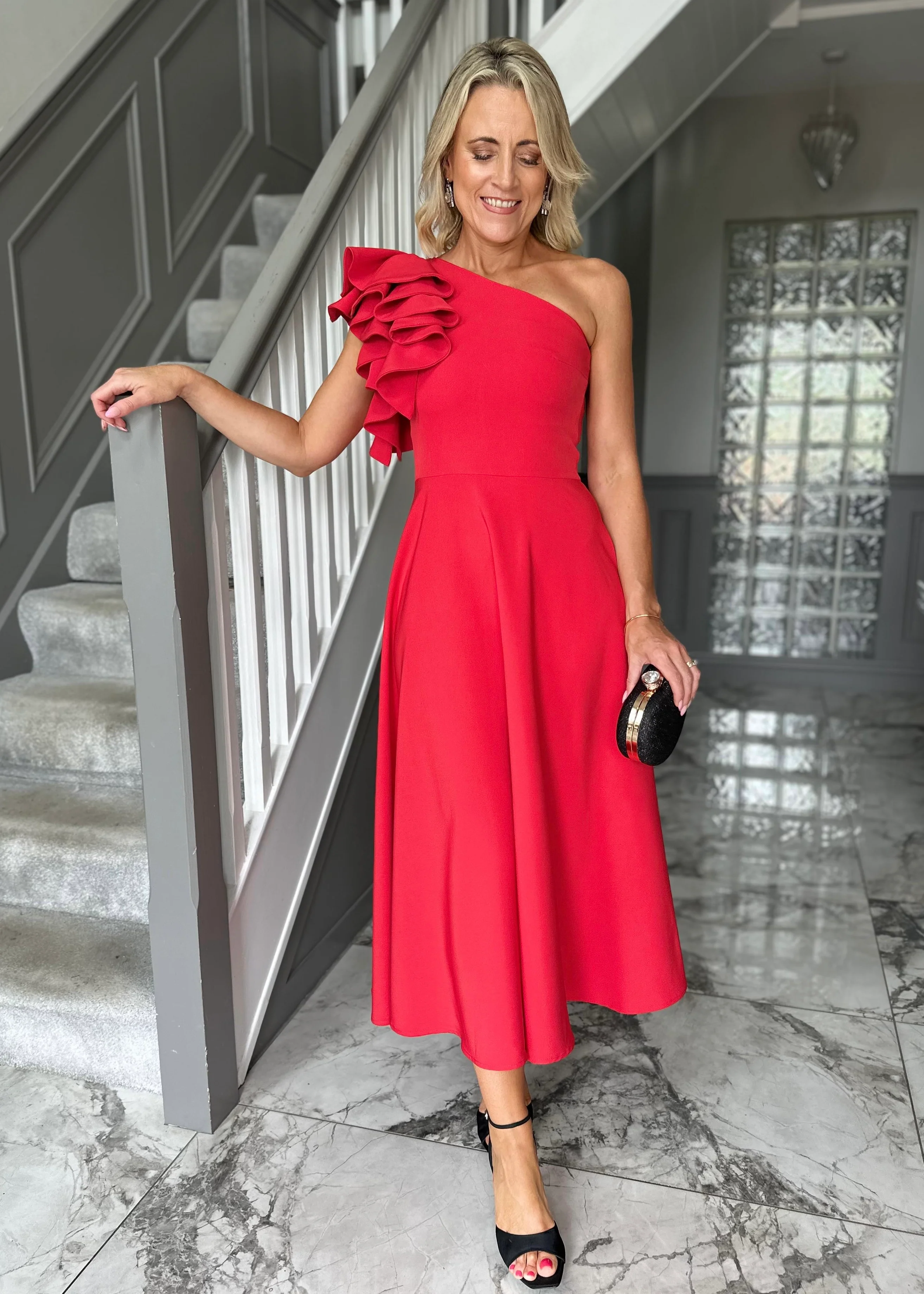 “Penelope” Dress In Red - Image 8