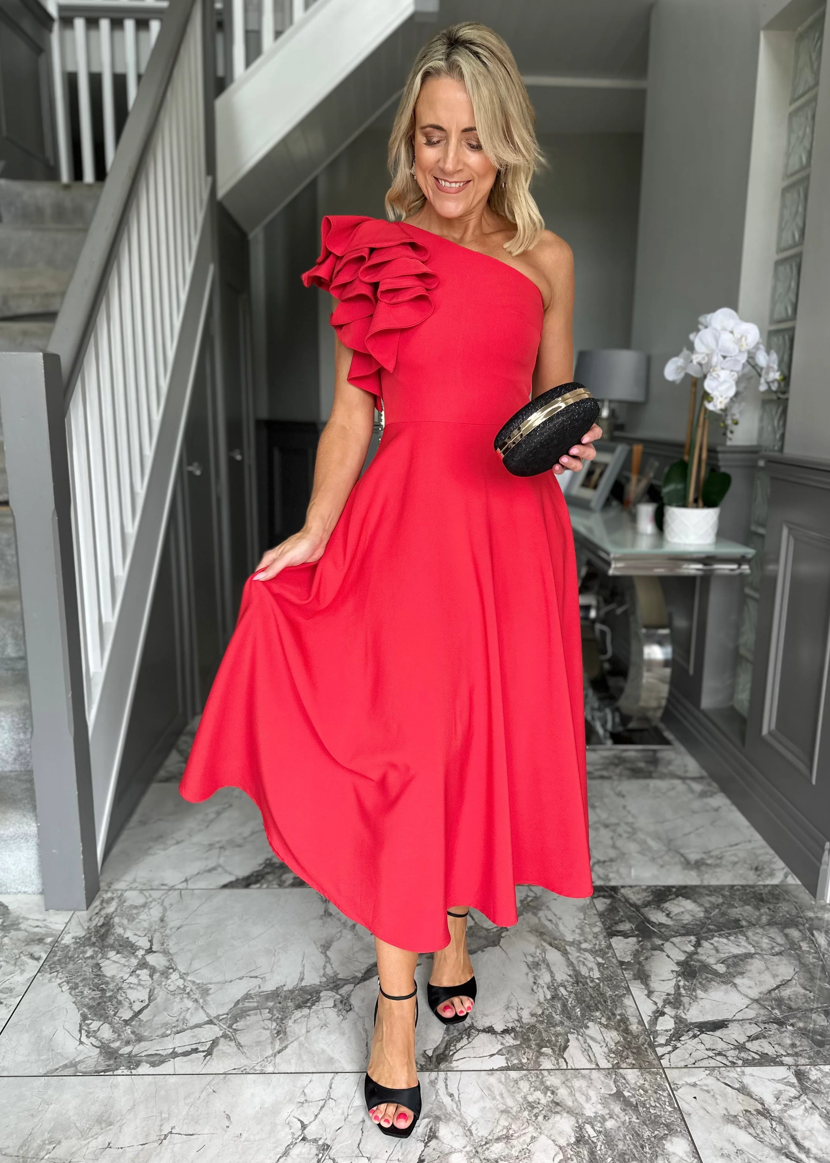 “Penelope” Dress In Red - Image 9