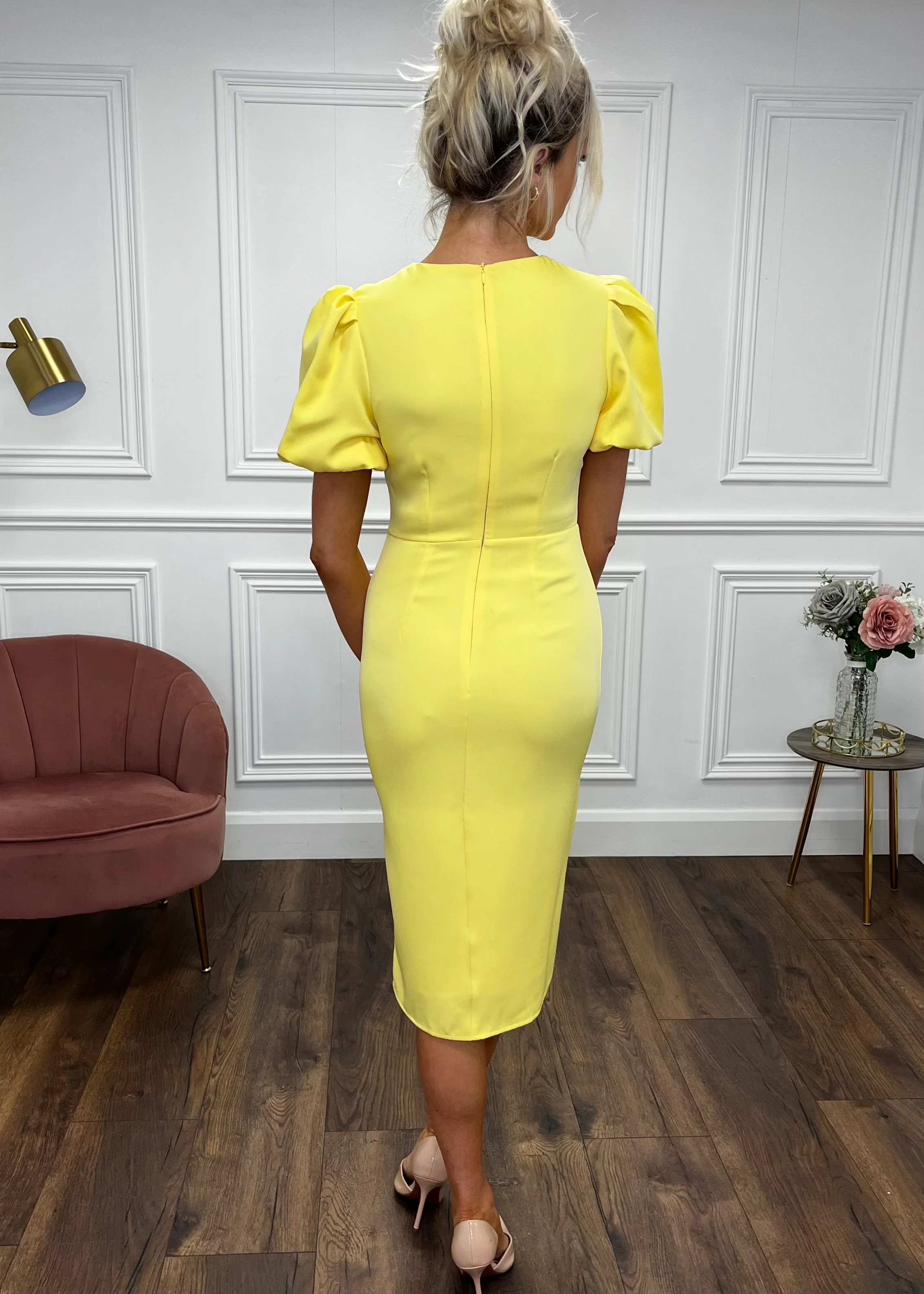 “Perri” Dress In Yellow - Image 4