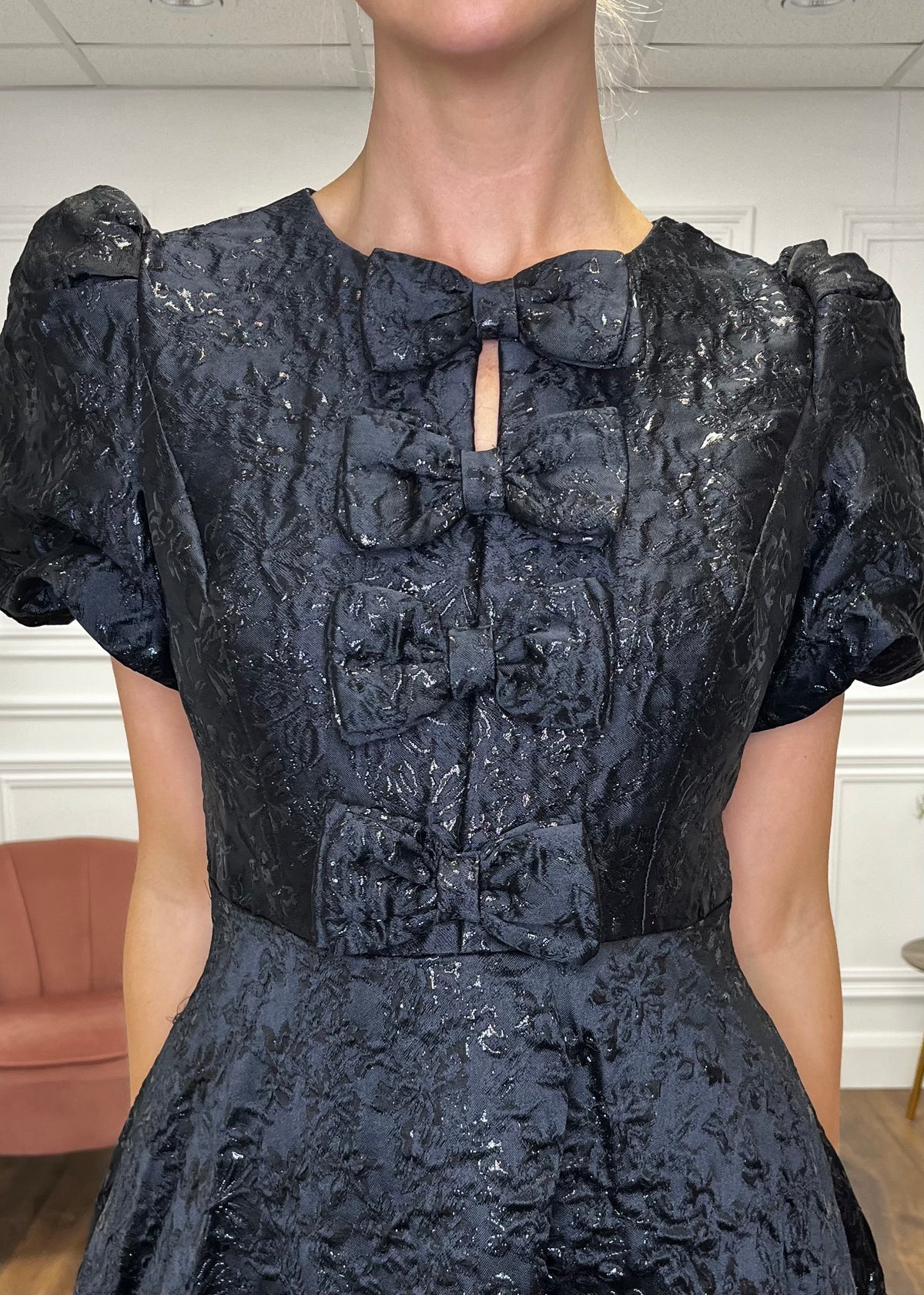 "Priya" Dress In Black - Image 2