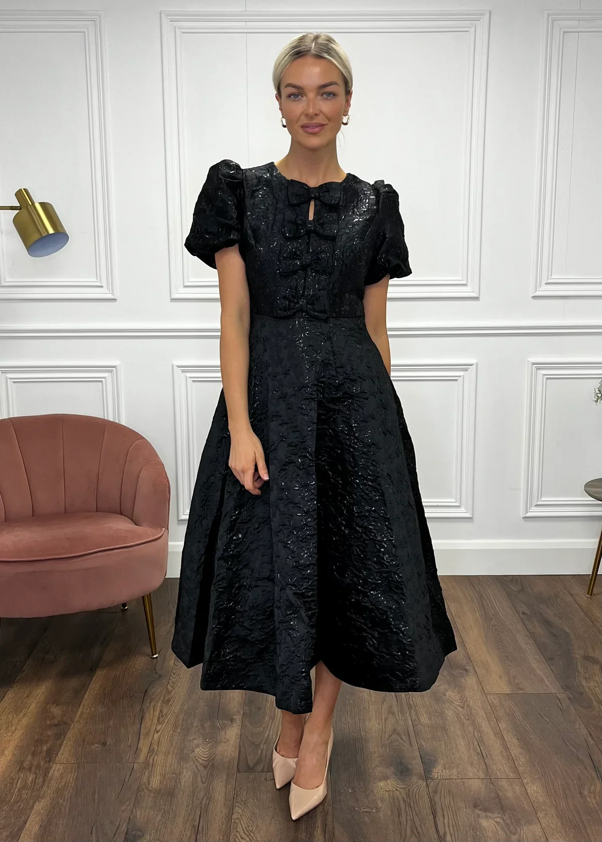 "Priya" Dress In Black - Image 3