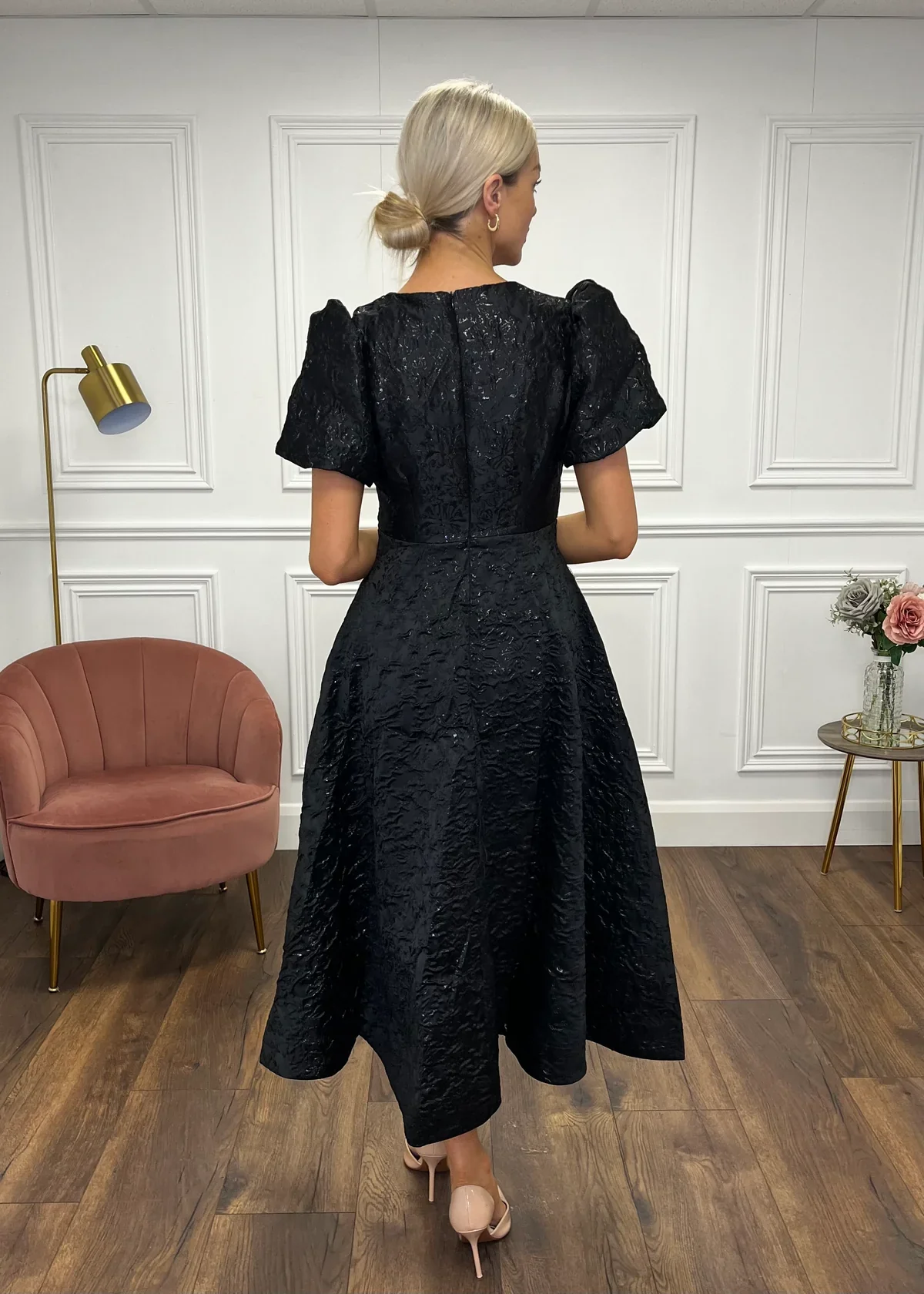 "Priya" Dress In Black - Image 4