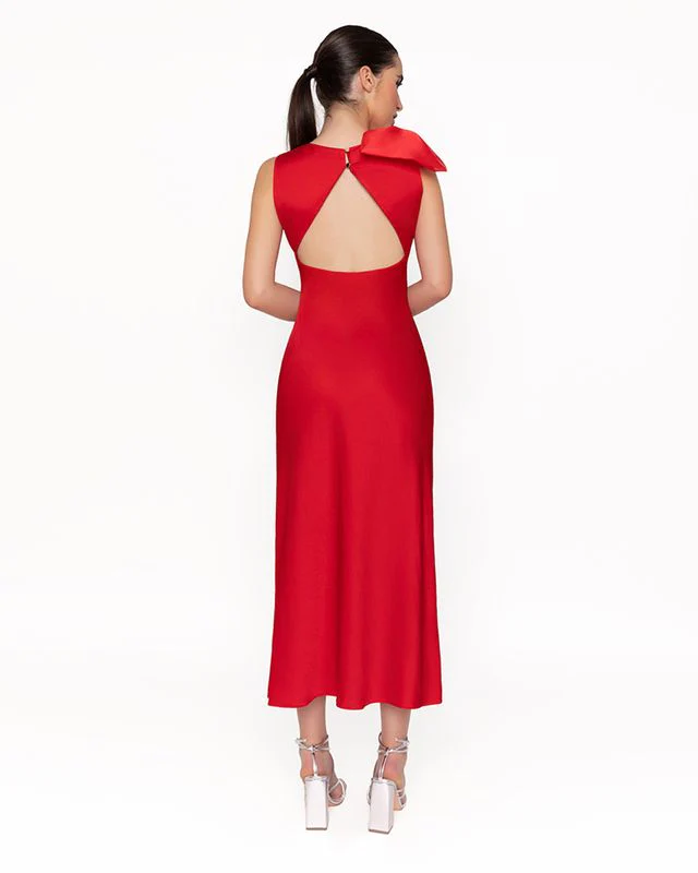 "Rana" Dress In Red - Image 2