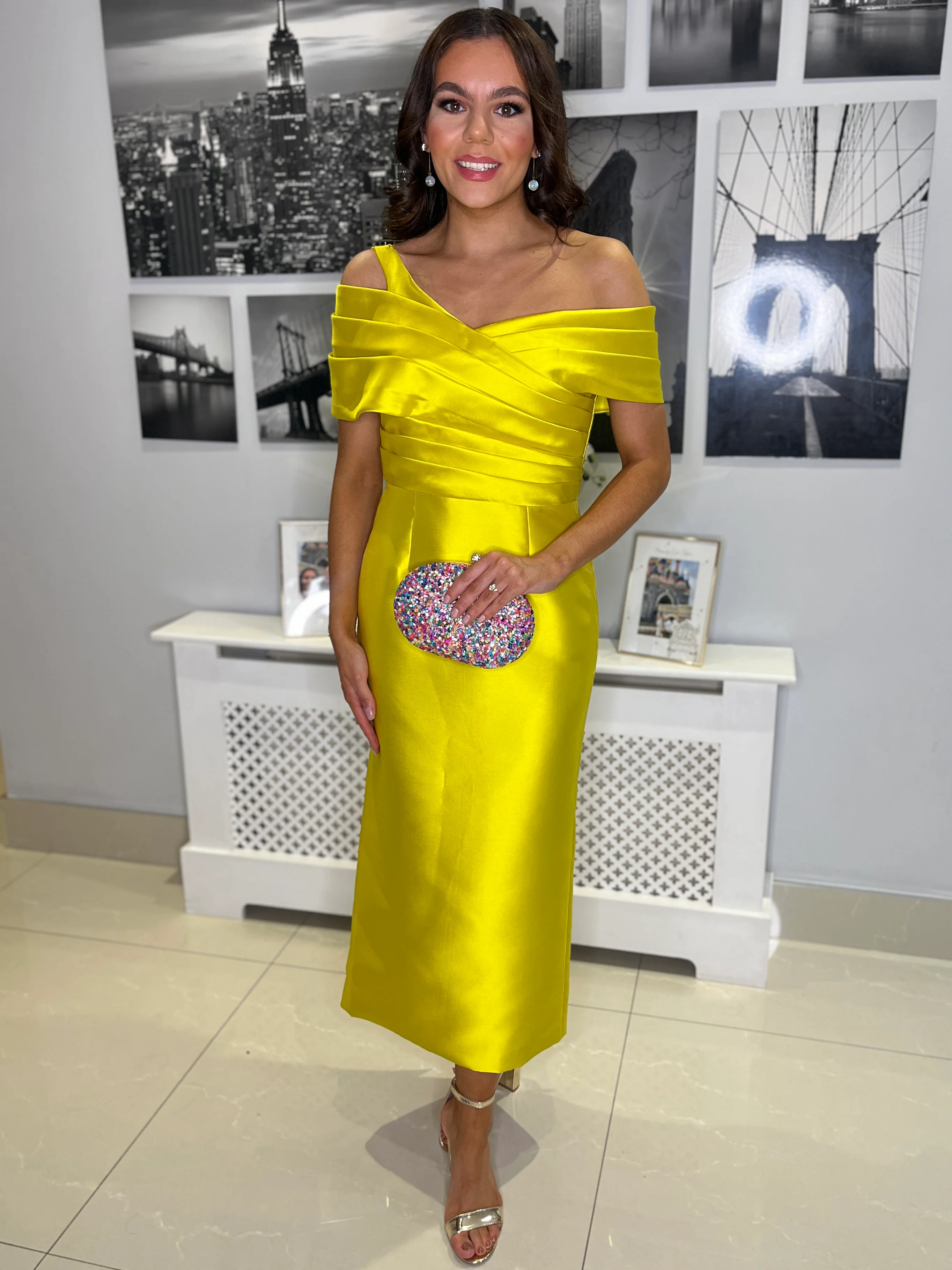 “Samira” Dress In Yellow - Image 3