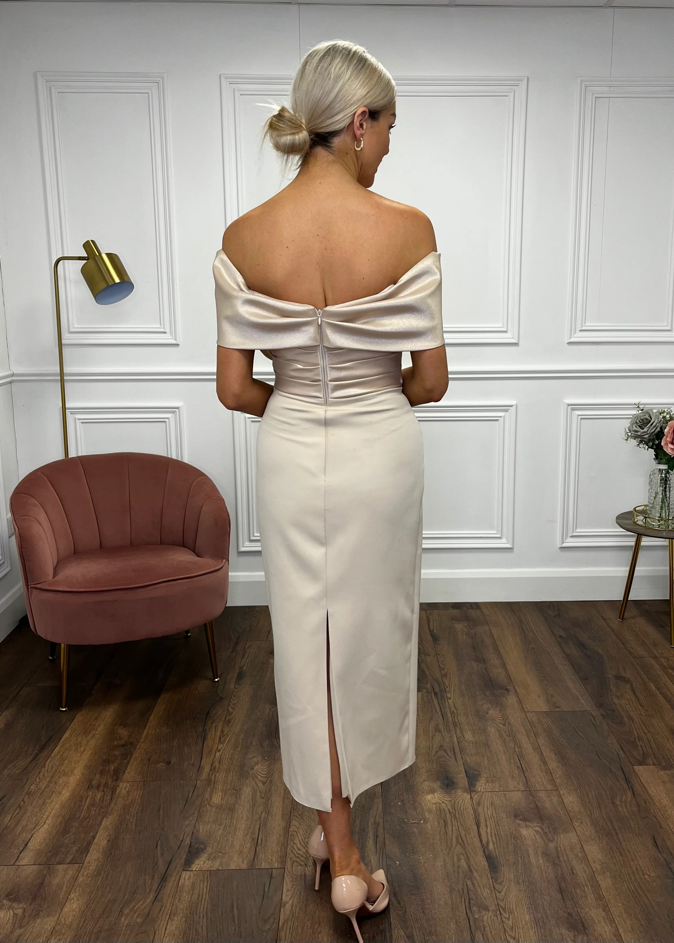 “Savannah” Dress In Champagne - Image 5