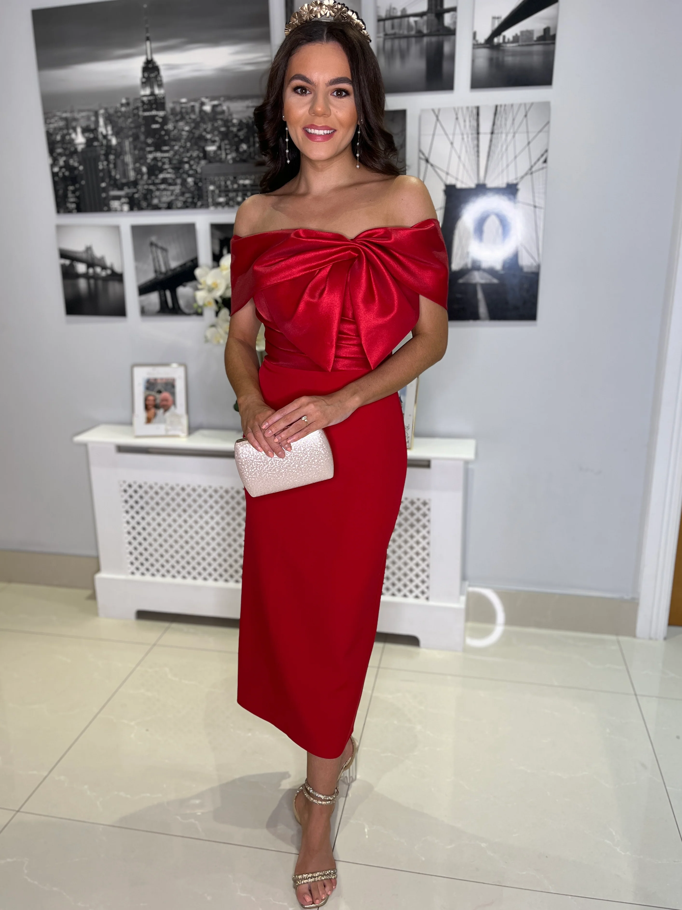 “Savannah” Dress In Red - Image 3