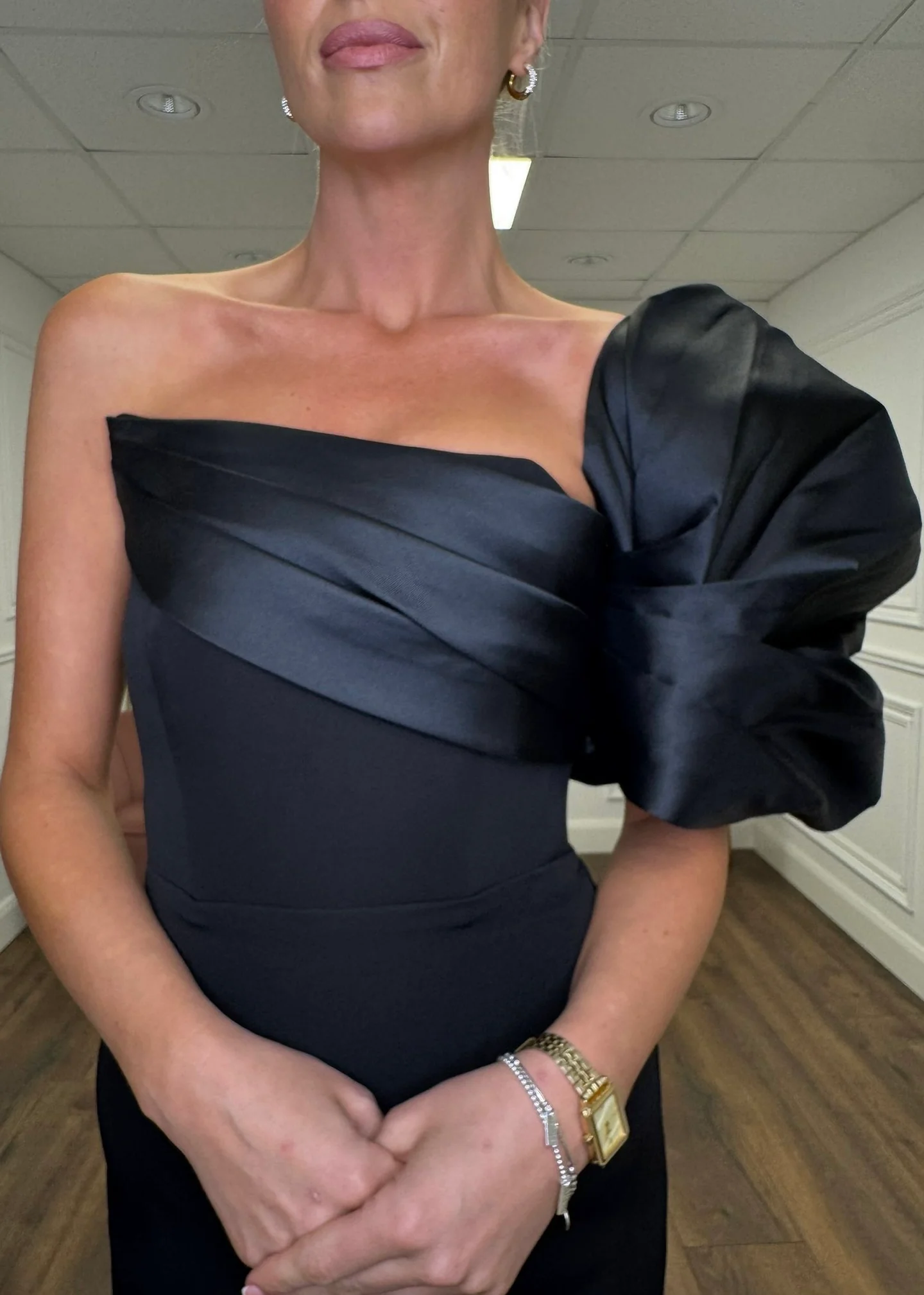 "Shirley" Dress In Black - Image 3