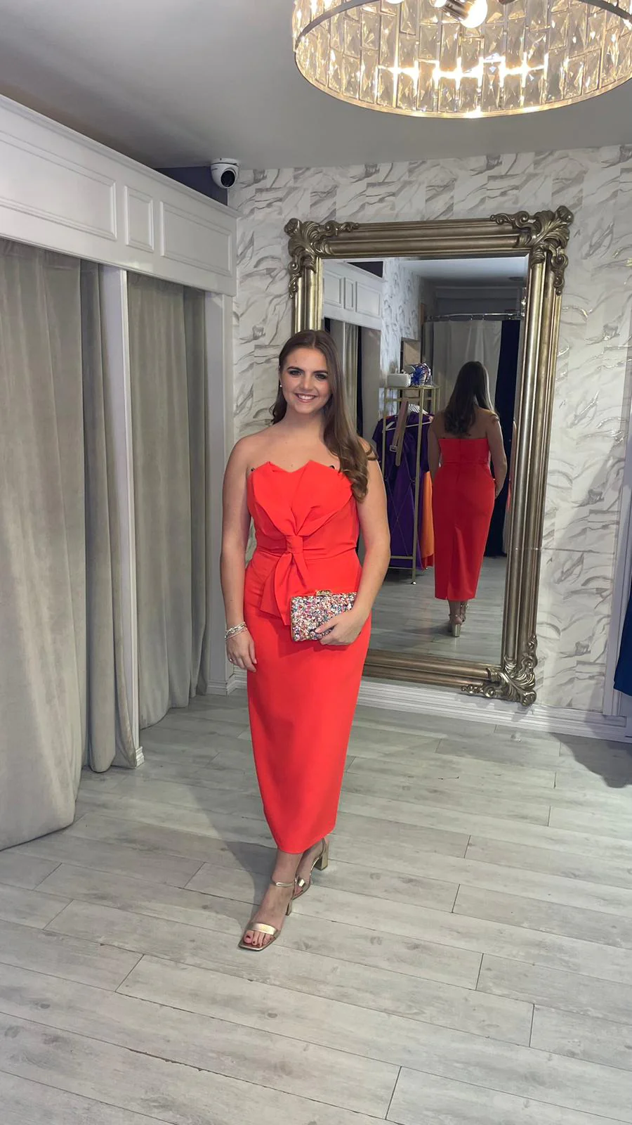 "Sofia" Dress In Orange