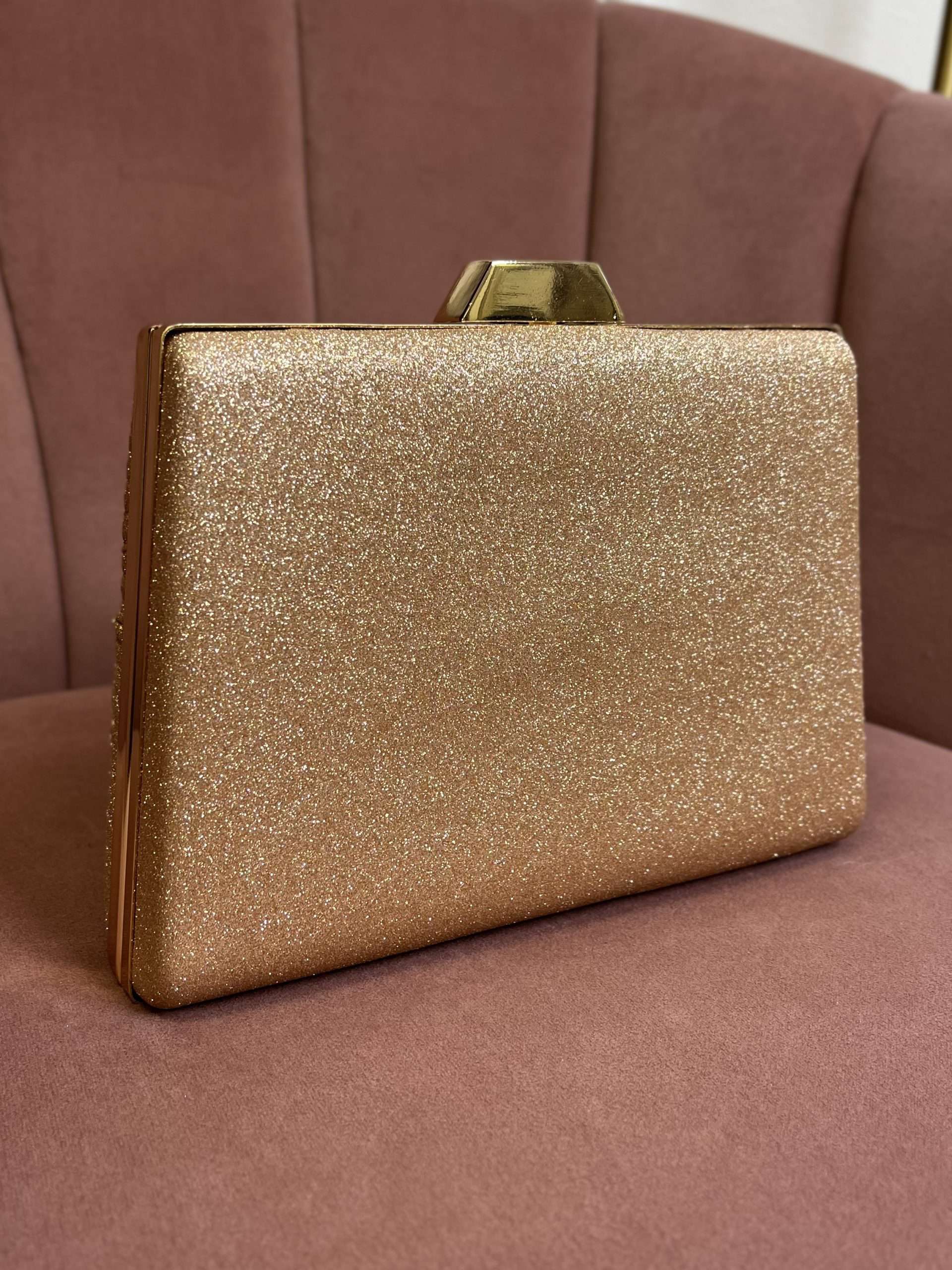 "Thea" Handbag In Rose Gold - Image 4