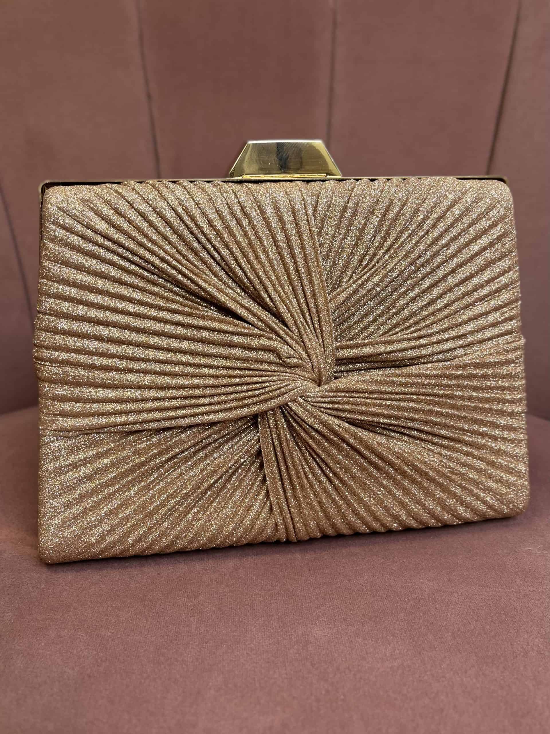 "Thea" Handbag In Rose Gold - Image 5