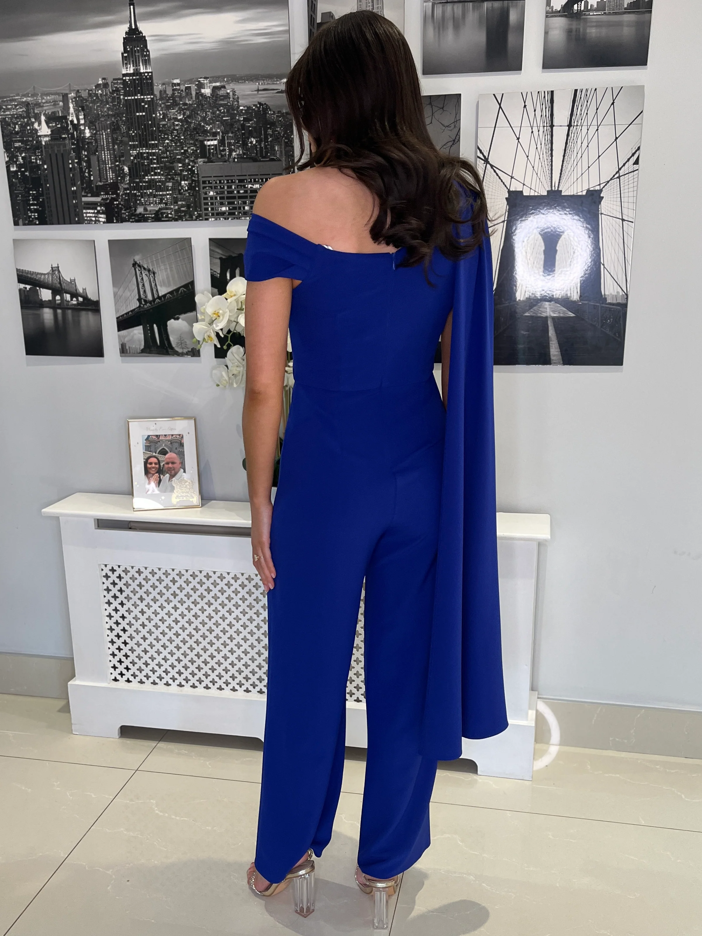 “Thea” Jumpsuit In Royal Blue - Image 6