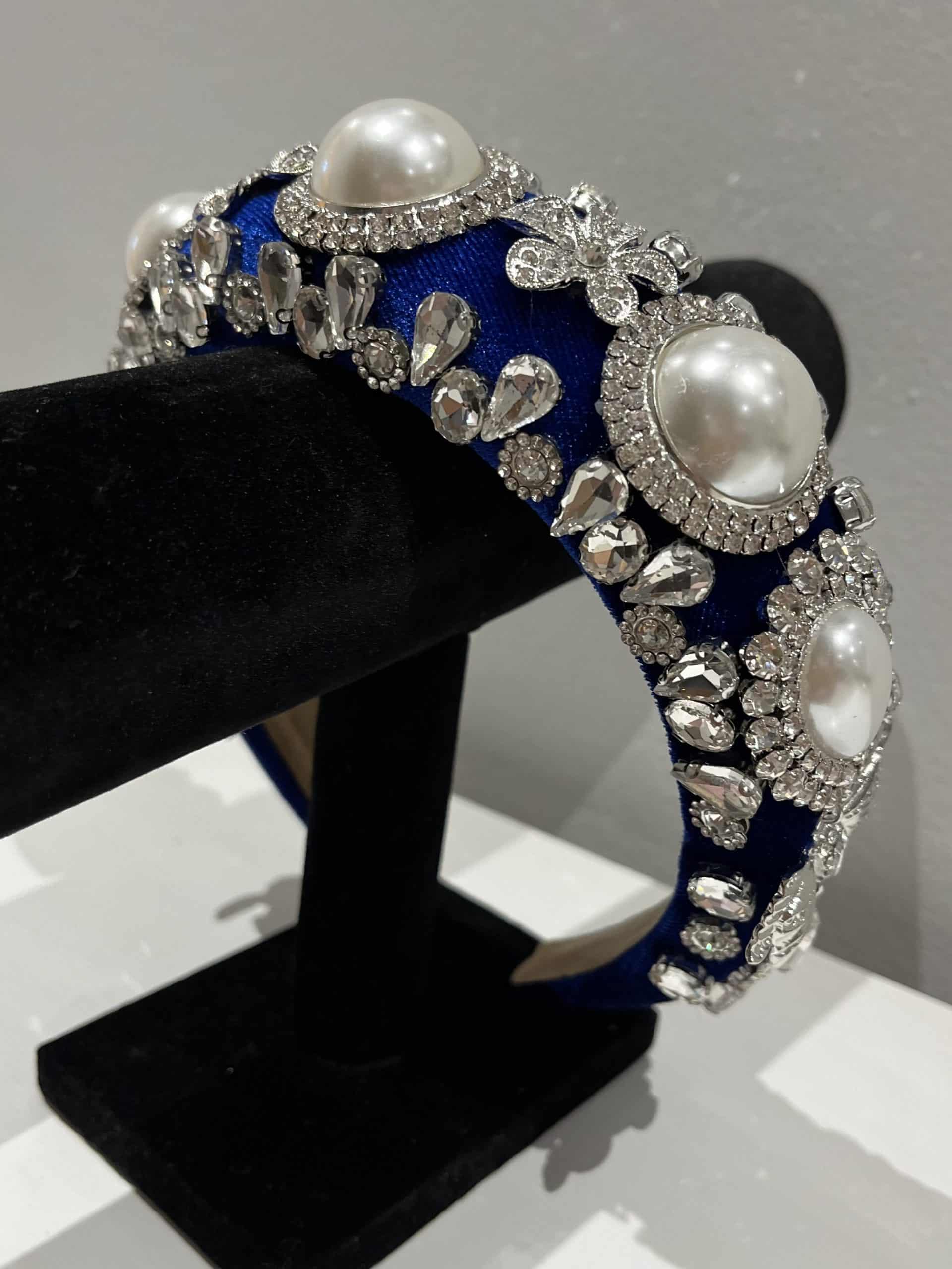 "Tiffany" Hairband In Royal Blue - Image 2