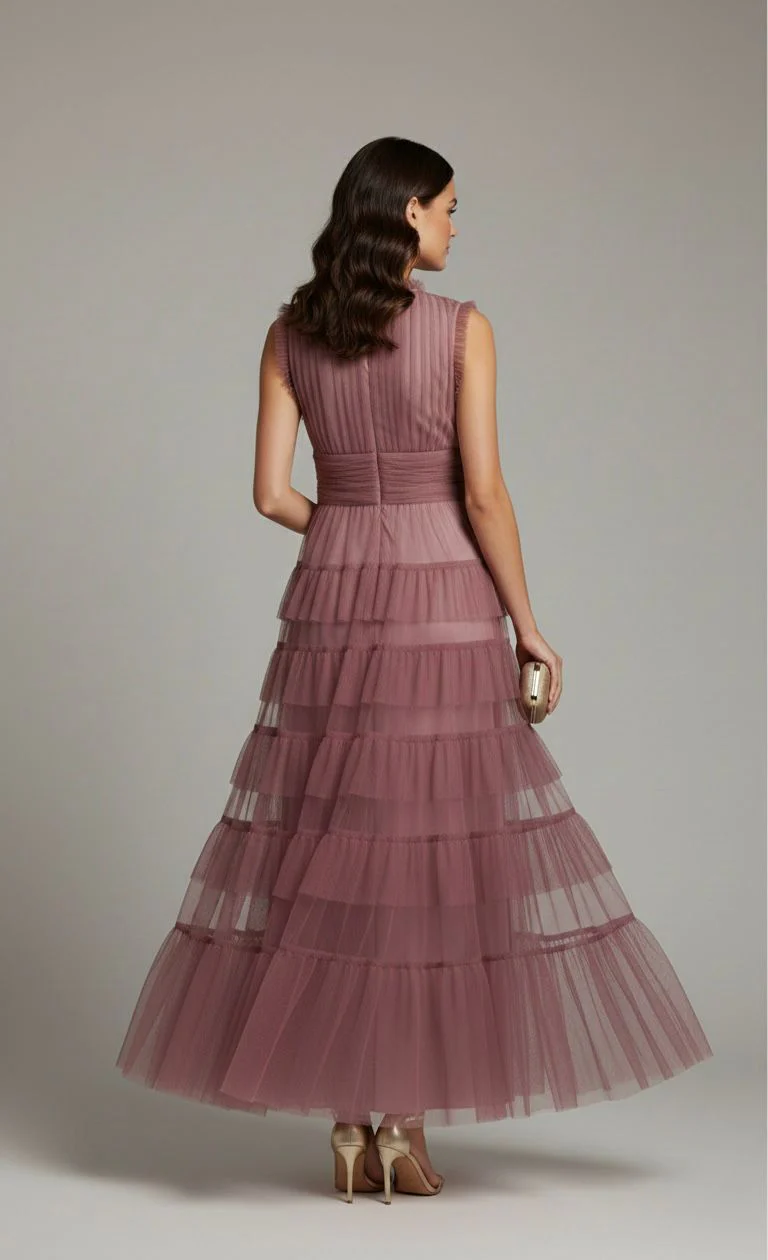 "Valentina " Dress In Light Purple - Image 3