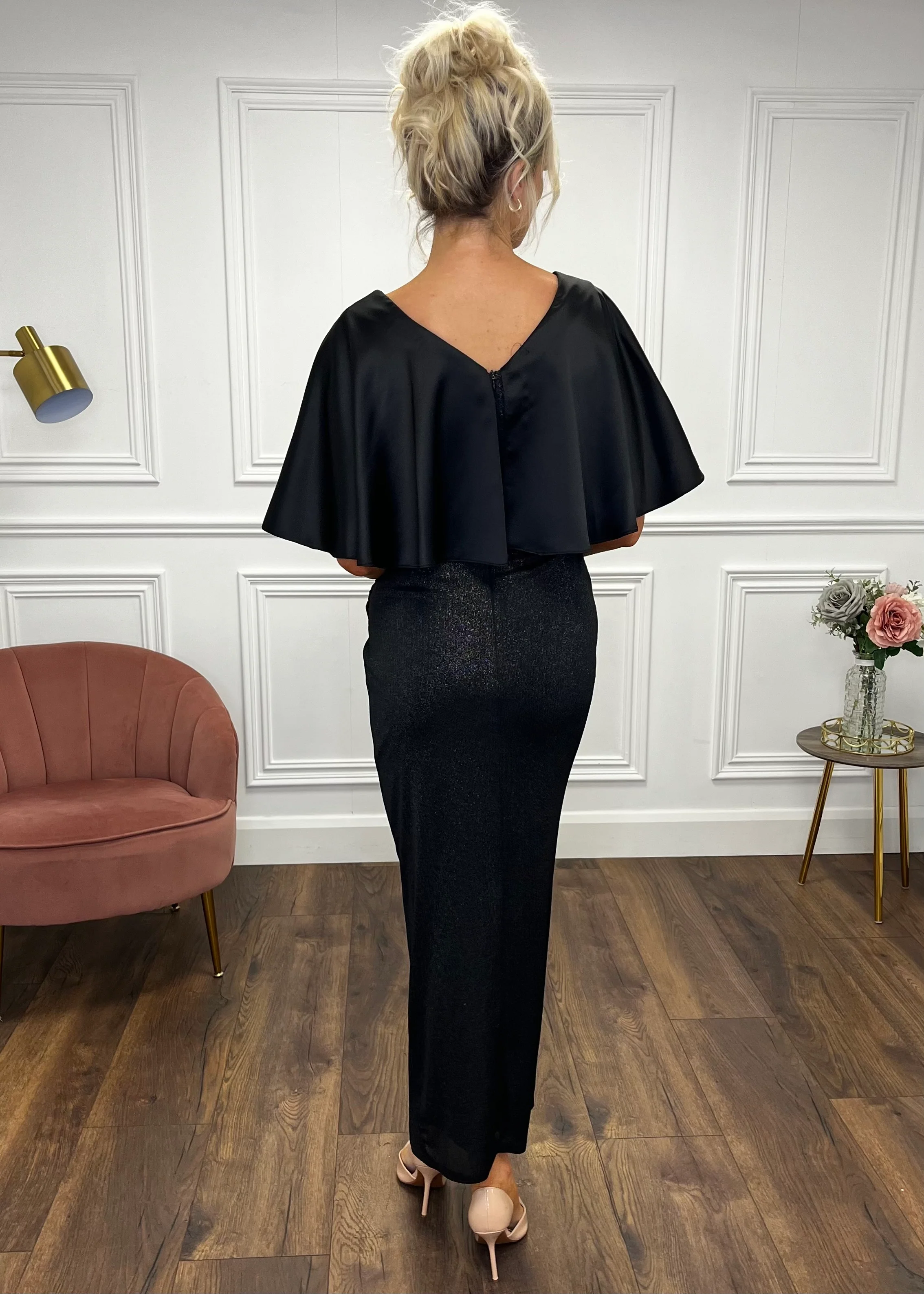 "Victoria" Dress In Black - Image 5